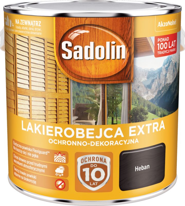 Lakierobejca Sadolin Extra heban 2,5 l