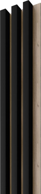 Lamel ścienny Stegu 275 x 17,6 cm dąb/czarny 3 elementy