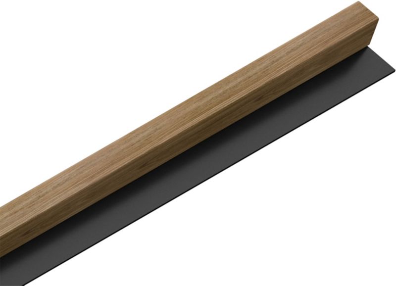 Lamel ścienny Stegu 275 x 6,4 cm czarny/dąb 1 element