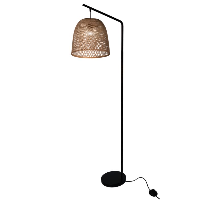 Lampa podłogowa GoodHome Calume 1-punktowa E27 bambus