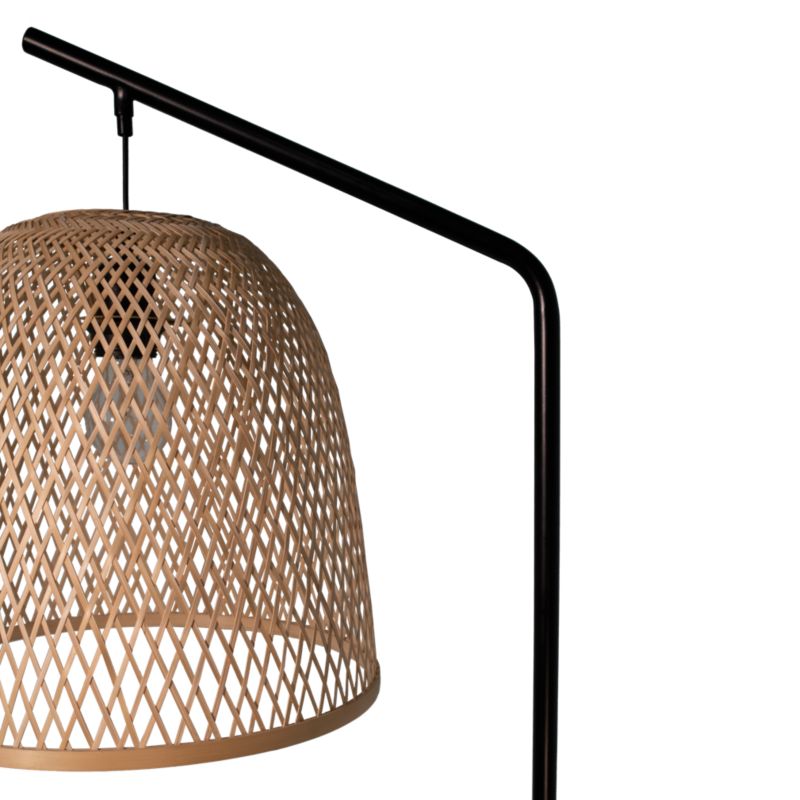 Lampa podłogowa GoodHome Calume 1-punktowa E27 bambus