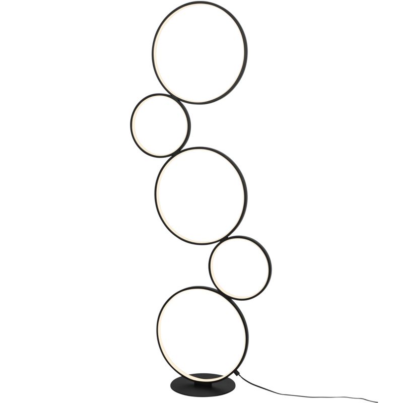 Lampa podłogowa LED GoodHome Samana 3000 lm 3000 K czarna DIM