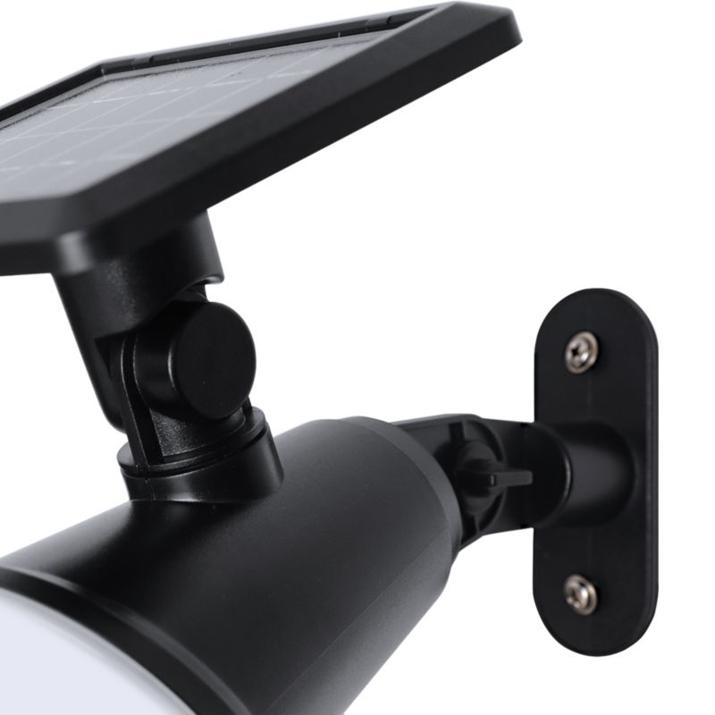 Lampa solarna wbijana kinkiet Manly 2 w 1 czarny