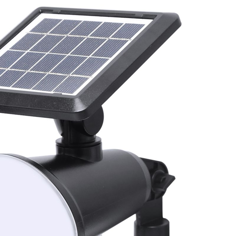 Lampa solarna wbijana kinkiet Manly 2 w 1 czarny