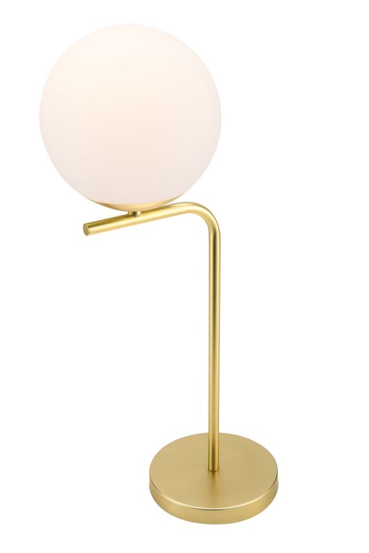 Lampa stołowa GoodHome Baldaz 1-punktowa E14 mosiądz