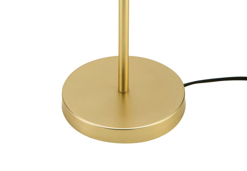 Lampa stołowa GoodHome Baldaz 1-punktowa E14 mosiądz