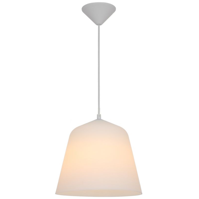 Lampa wisząca 1-punktowa E27 biała