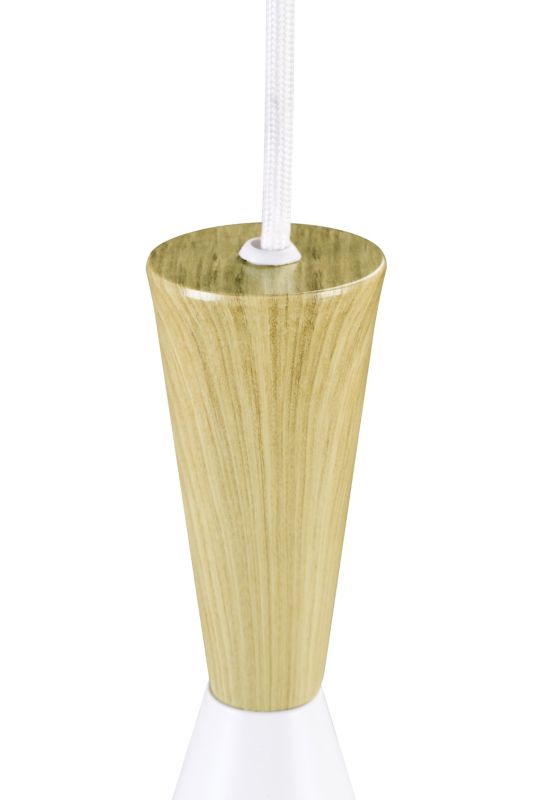 Lampa wisząca GoodHome Arraqis 1-punktowa E27 19 cm biała