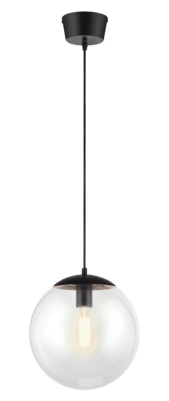 Lampa wisząca GoodHome Dacite 1-punktowa E27 czarna