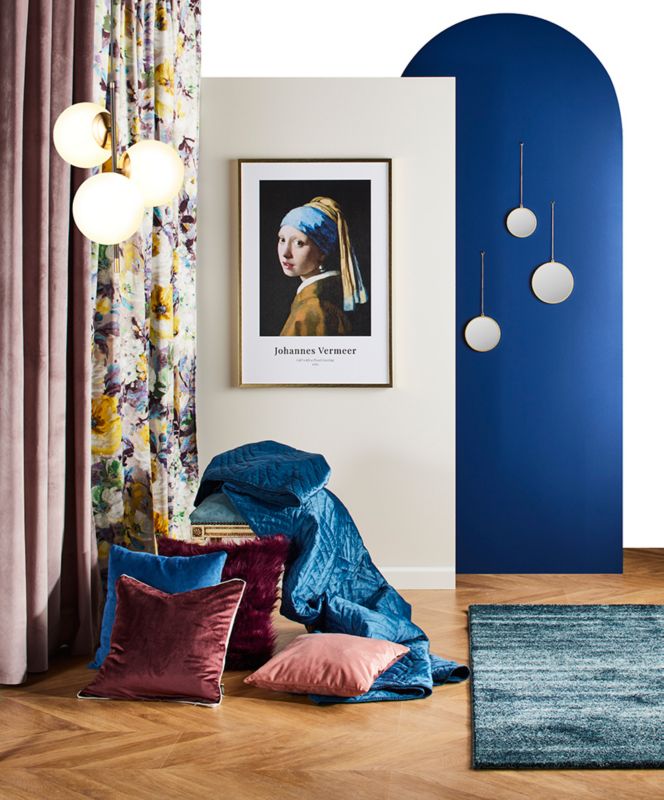 Lampa wisząca Italux Stelia 3-punktowa E14 mosiądz