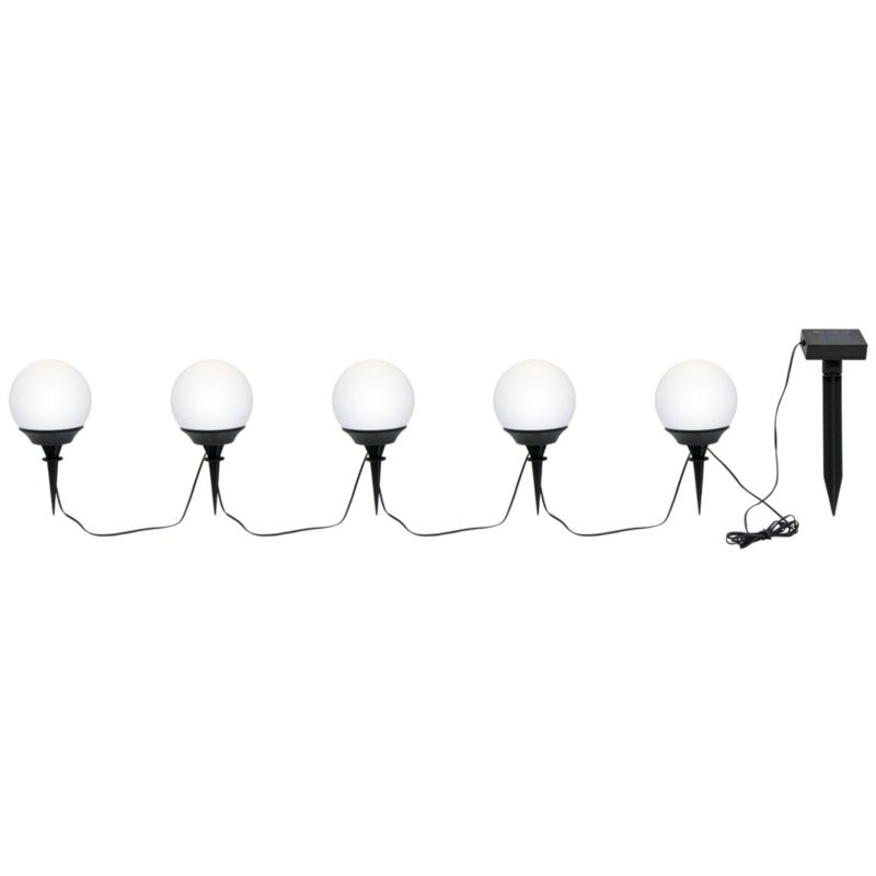 Lampka solarna kula 9 cm wbijana 5 szt