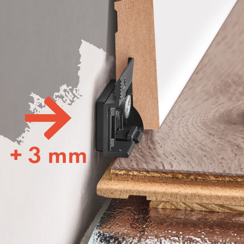 Listwa MDF GoodHome 80 mm biała decor 2