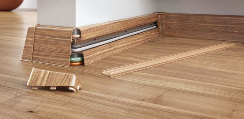 Listwa przypodłogowa PCV GoodHome Core 24 x 75 x 2200 mm biała