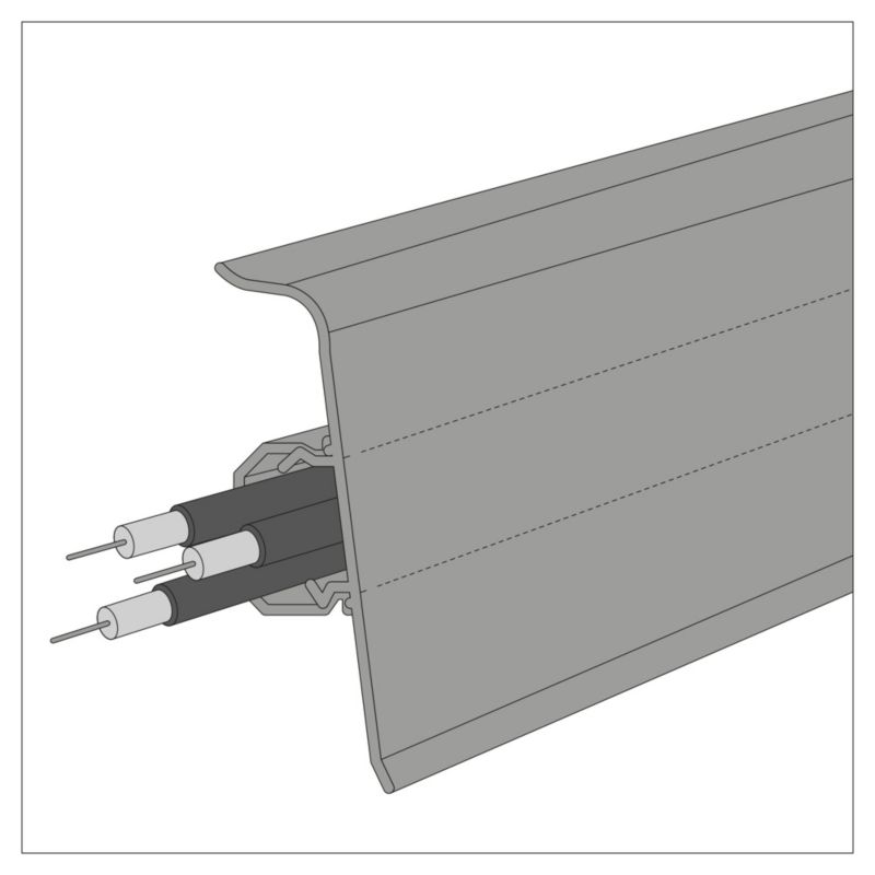 Listwa przypodłogowa PCV GoodHome Core 24 x 75 x 2200 mm decor 700
