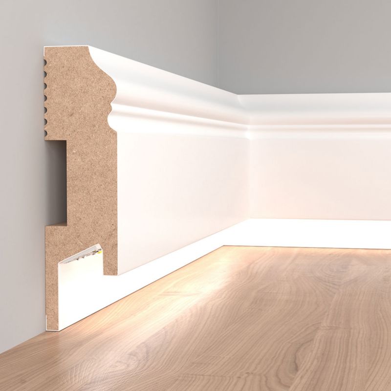 Listwa wykończeniowa maskująca MDF Foge LED LB3 100 x 30 x 2000 mm
