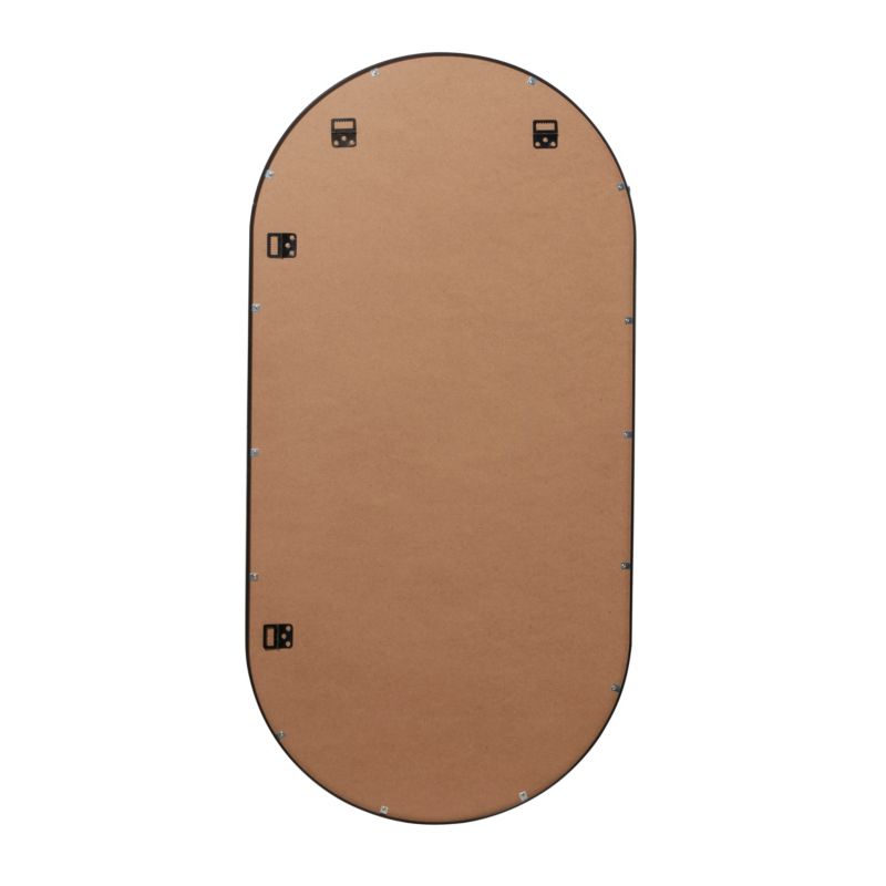 Lustro owalne GoodHome Muhely 50 x 100 cm w metalowej ramie czarne
