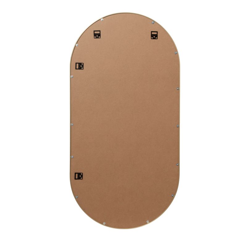 Lustro owalne GoodHome Muhely 50 x 100 cm w metalowej ramie złote