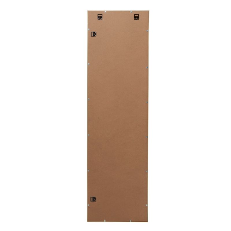Lustro prostokątne GoodHome Muhely 40 x 140 cm w metalowej ramie złote