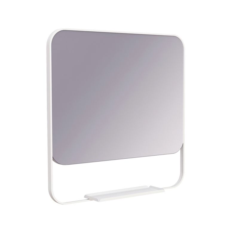 Lustro z półką GoodHome Maza 60,5 x 47,5 cm białe