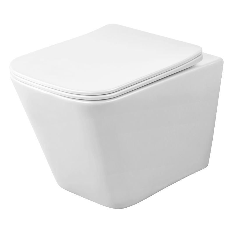 Miska WC wisząca Bravia bezkołnierzowa biała