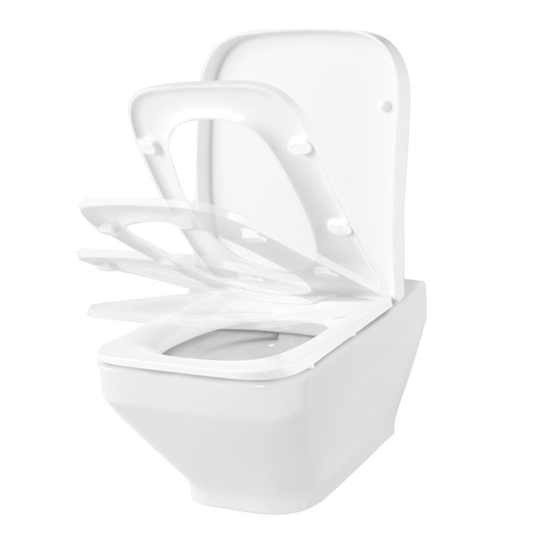 Miska WC wisząca GoodHome Teesta bezkołnierzowa z deską wolnoopadającą