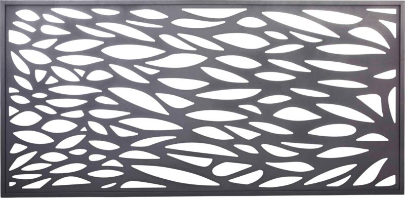 Moduł dekoracyjny Blooma Neva aluminiowy 88 x 179 cm szary