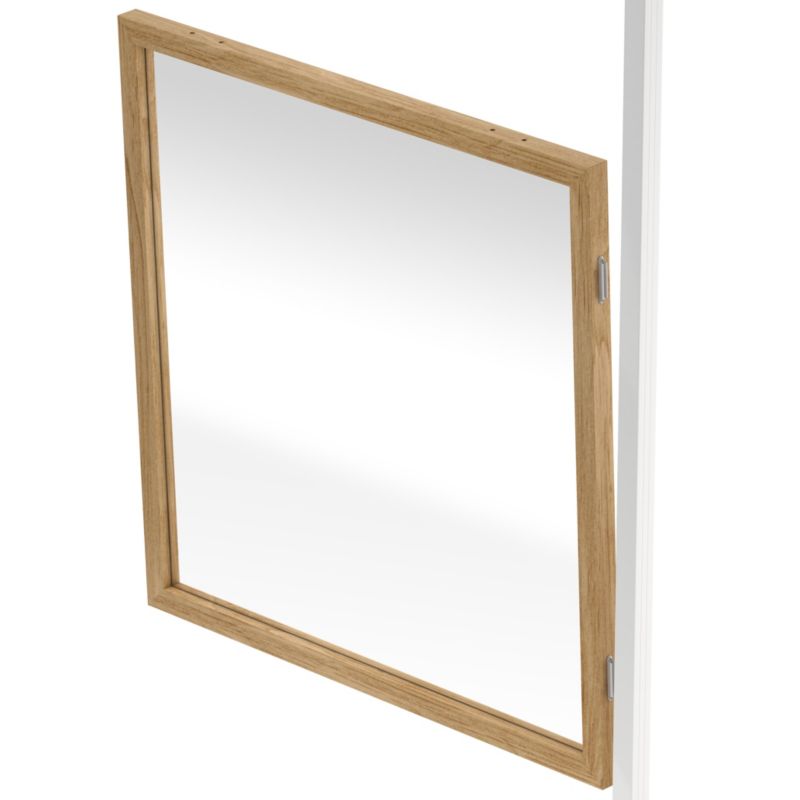 Moduł okno szkło przezroczyste GoodHome Alara 100 x 100 cm dąb