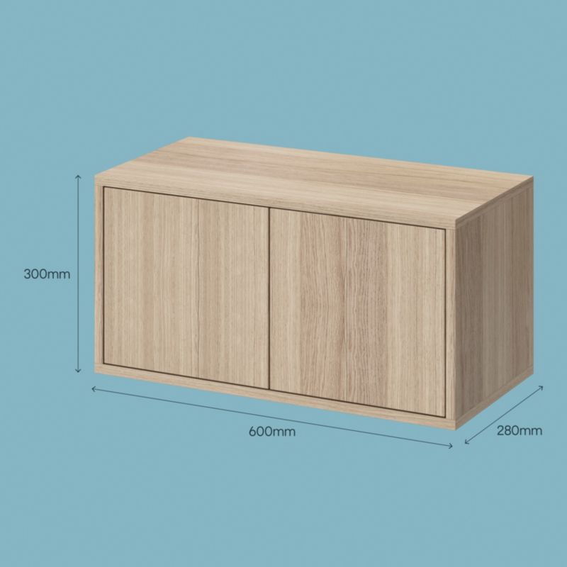 Moduł z drzwiami GoodHome Rigga 60 cm dąb