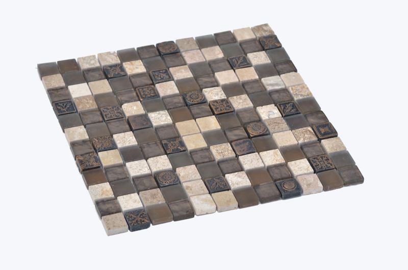 Mozaika Rustic Travertino Colours 30 x 30 cm glass