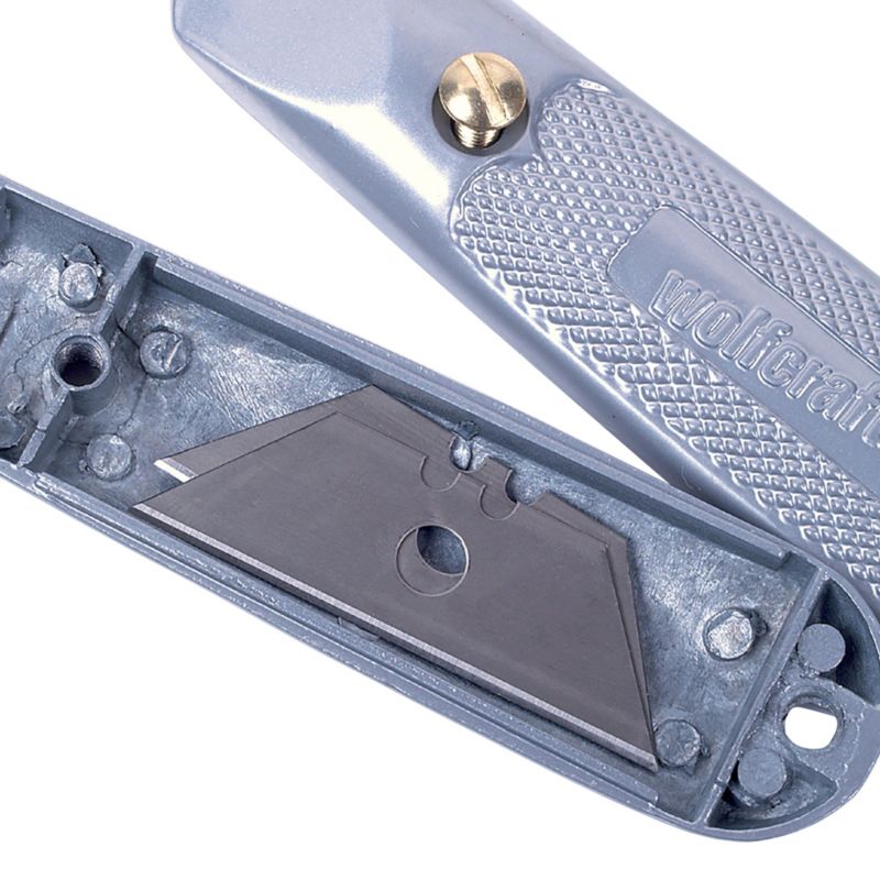Nóż metalowy Wolfcraft stałe ostrze