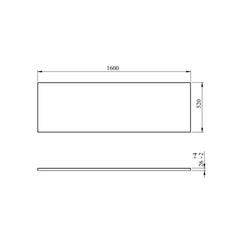 Obudowa wanny GoodHome Cavally / Teesta 160 cm