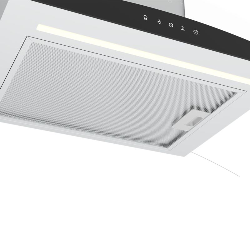 Okap kuchenny GoodHome 90 cm szkło stal nierdzewna