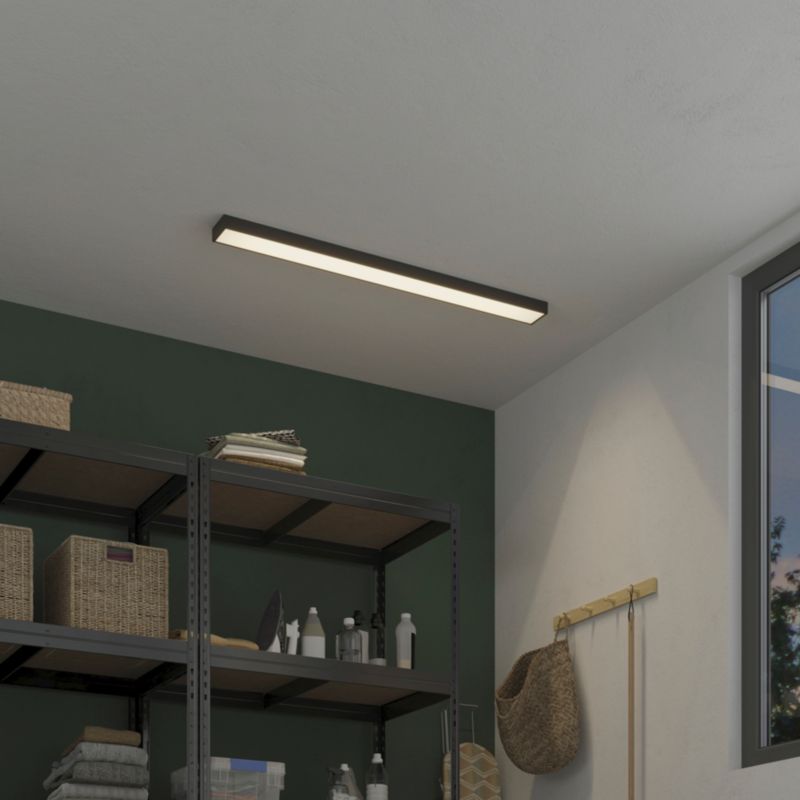Oprawa LED belka GoodHome Shipton 120 cm czarna