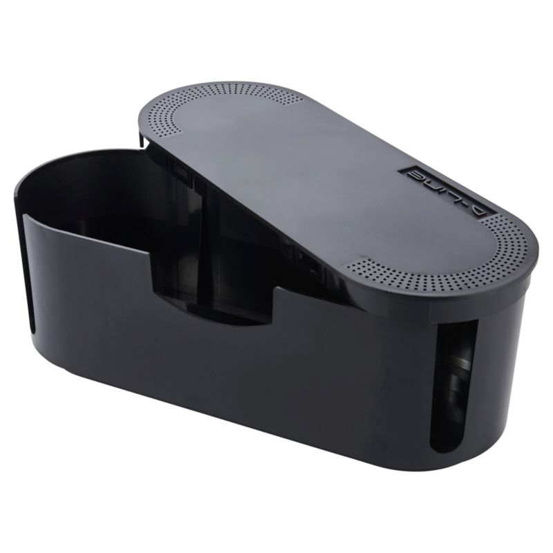 Organizator na kable D-line 165 x 135 x 415 mm czarny