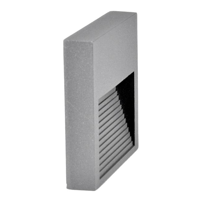 Oświetlenie schodowe LED Polux Q9 60 lm 3 W 4000 K IP44 natynkowe kwadratowe szare