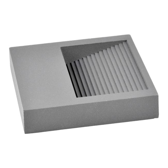 Oświetlenie schodowe LED Polux Q9 60 lm 3 W 4000 K IP44 natynkowe kwadratowe szare