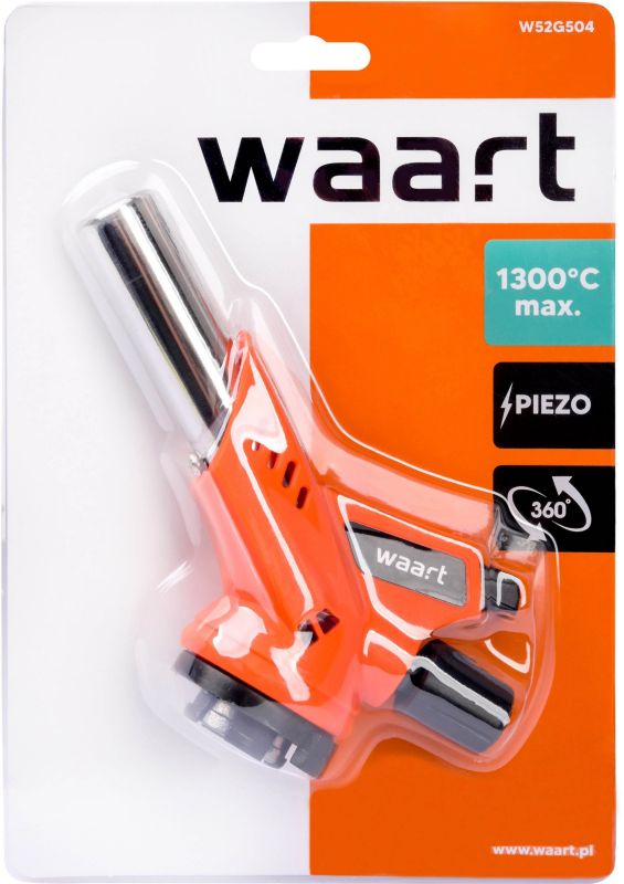 Palnik gazowy z piezo Waart 360 stopni