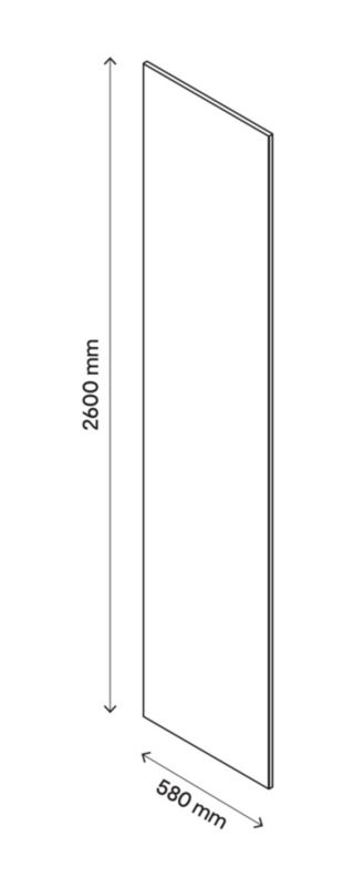 Panel maskujący GoodHome Atomia 58 x 260 cm dąb