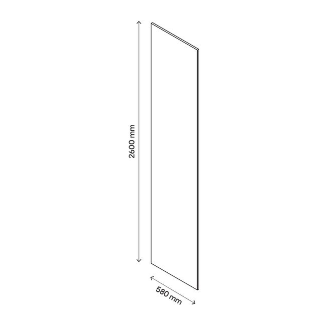 Panel maskujący GoodHome Atomia 58 x 260 cm dąb