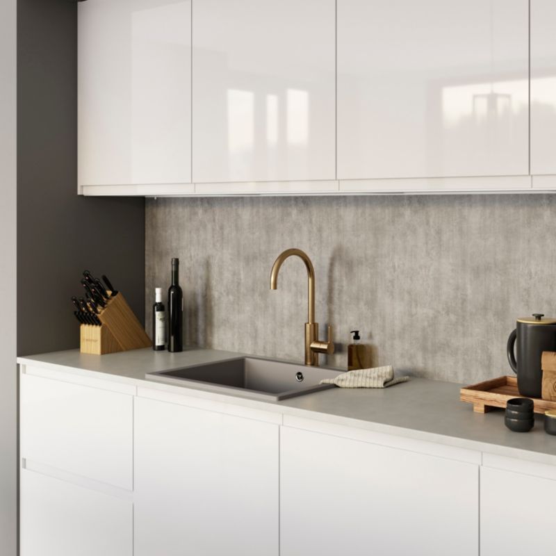 Panel tylny 60 x 240 cm laminowany jasny kamień