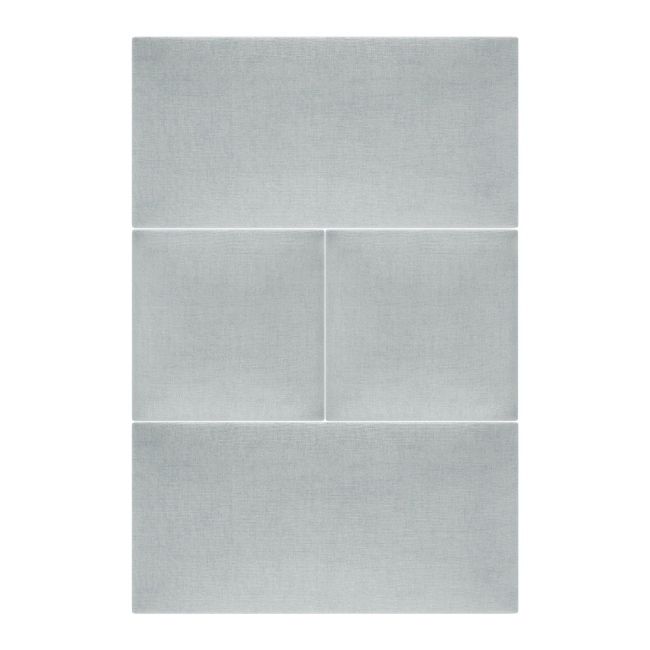 Panel ścienny tapicerowany Stegu Mollis prostokąt 60 x 30 cm srebrny