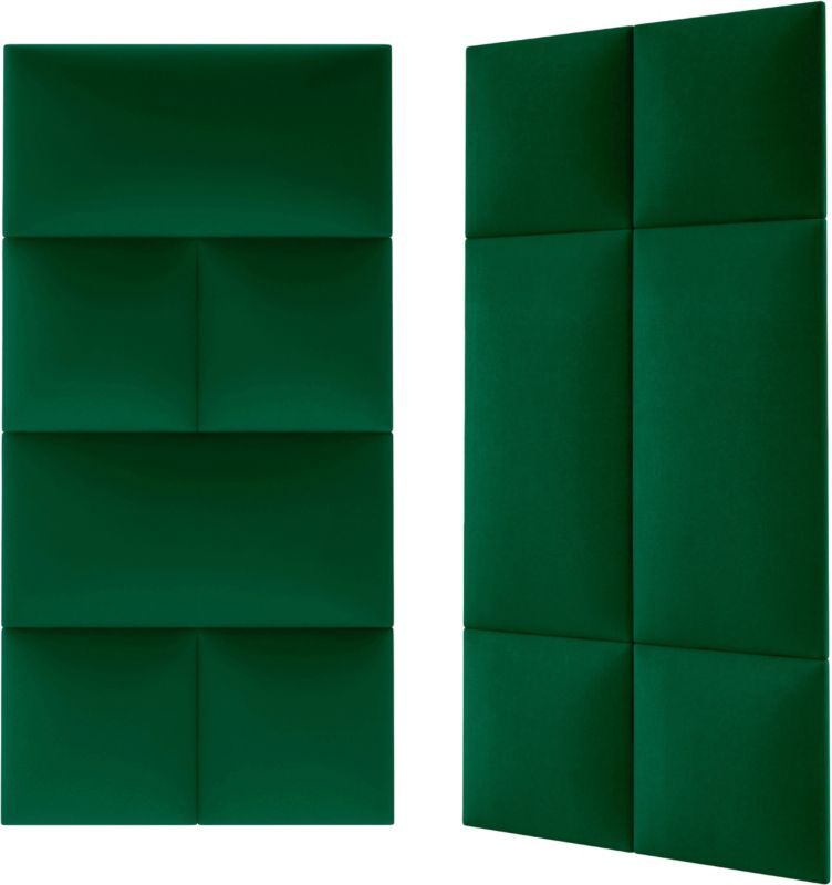 Panel ścienny tapicerowany Stegu Mollis prostokąt 60 x 30 cm zielony