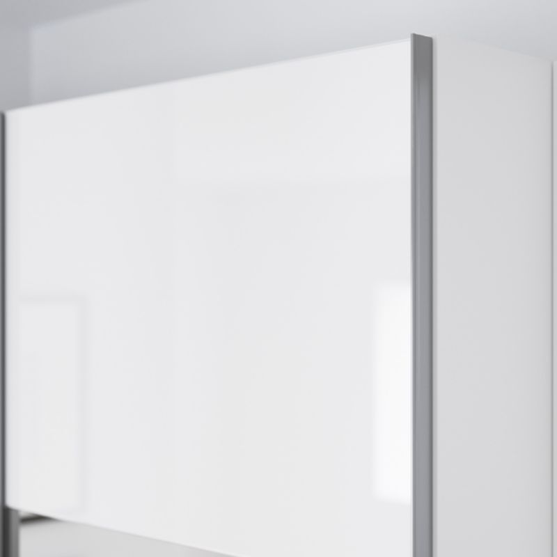 Panele do drzwi przesuwnych GoodHome Atomia 225 x 75 cm białe połysk 4 szt