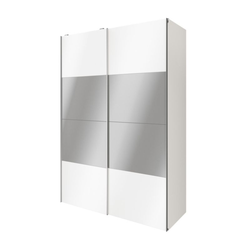Panele do drzwi przesuwnych GoodHome Atomia 225 x 75 cm lustro 4 szt