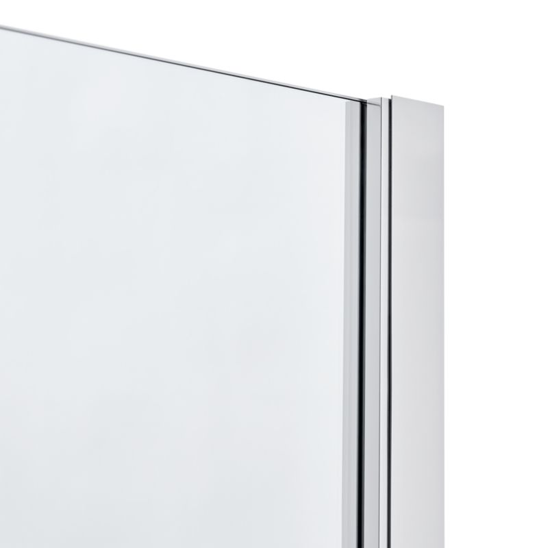Parawan nawannowy GoodHome Calera 2-częściowy 140 x 105 cm chrom/szkło transparentne