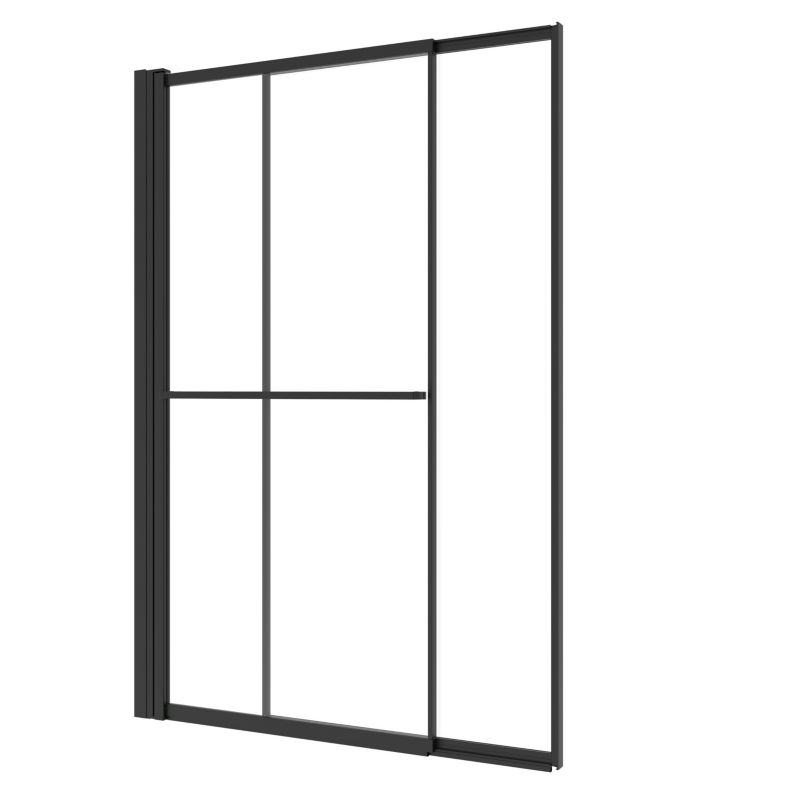 Parawan nawannowy GoodHome Ezili 118 x 72,5 cm czarny