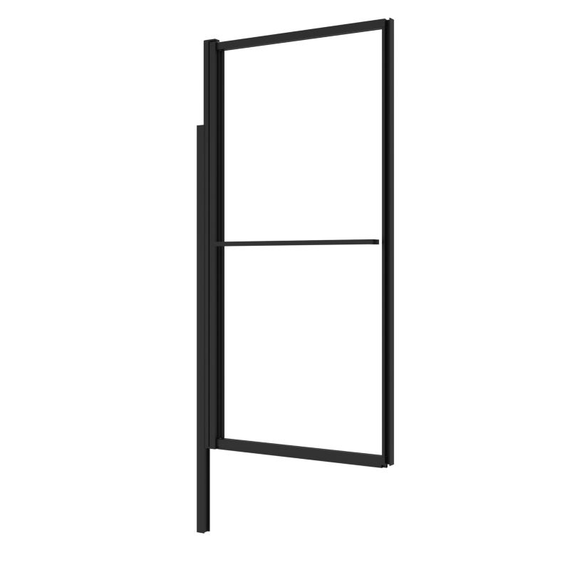 Parawan nawannowy GoodHome Ezili 118 x 72,5 cm czarny
