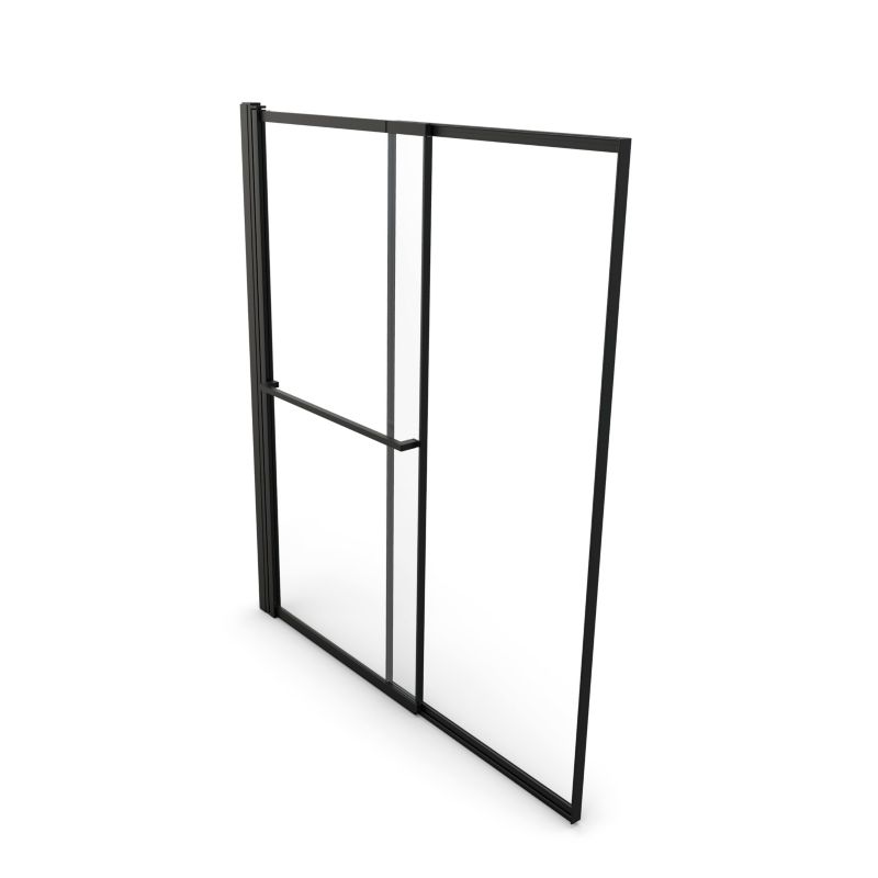 Parawan nawannowy GoodHome Ezili 118 x 72,5 cm czarny