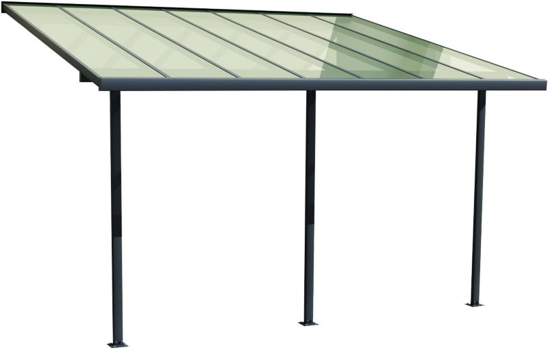 Pergola aluminiowa Verve 3 x 4,2 m szara