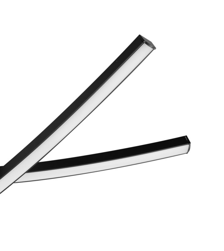 Plafon GoodHome Alani 3 x LED 1700 lm czarny matowy